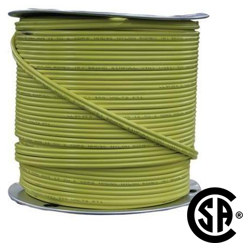 *FULL 150M ROLL* NMD90 YELLOW 12/2CU CSA APPROVED IMPORT PVC JACKET CABLE 300V 90 DEG