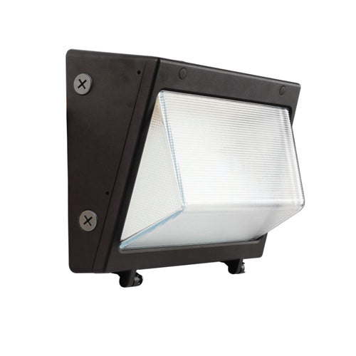 LED WALL PACK 80/100/120W, COLOUR SELECTABLE, 100-347V WITH BUILT IN PHOTOCELL