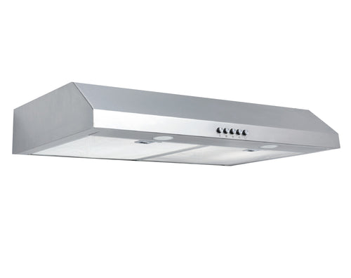 30" WHITE 3 SPEED 120-220-320 CFM DUAL FAN KITCHEN RANGEHOOD