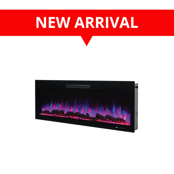 42" WALL MOUNTED AND WALL RECESSED ELECTRIC FIREPLACE