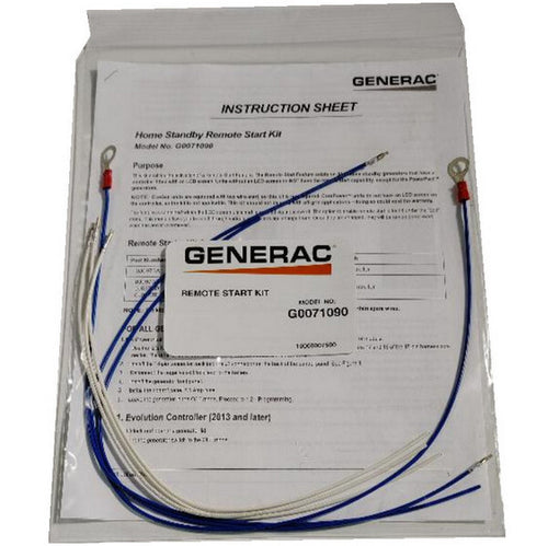 GENERAC 7109 TWO WIRE REMOTE START KIT