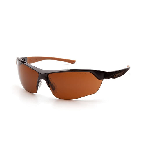 CARHARTT BRASWELL™ HALF FRAME SAFETY GLASSES - SANDSTONE BRONZE LENS
