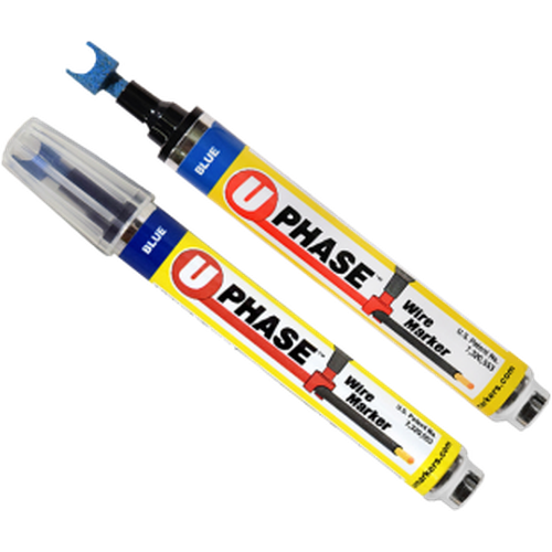  U PHASE MARKER 4 COLOR -1EA: BROWN, YELLOW, ORANGE, & GRAY-RACKATIERS-RACKATIERS-Default-Covalin Electrical Supply 