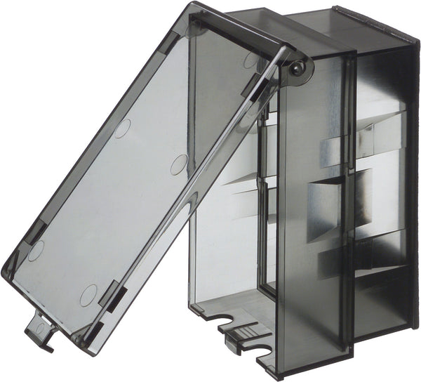 ONE GANG VERTICAL LOW PROFILE IN USE COVER CLEAR