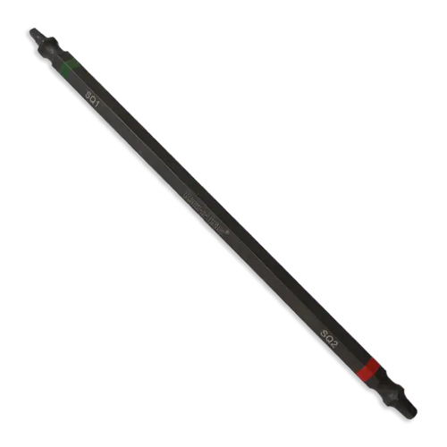 4" #1 GREEN AND #2 RED ROBERTSON SQUARE DOUBLE ENDED IMPACT BIT