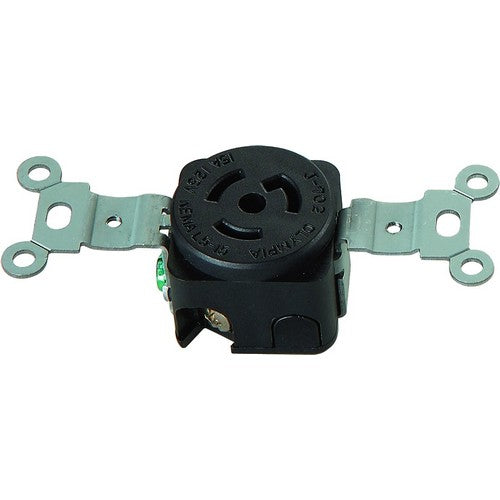L5-15R TWIST LOCK WALL MOUNT RECEPTACLES - 2 POLE 3 WIRE 15A 125V
