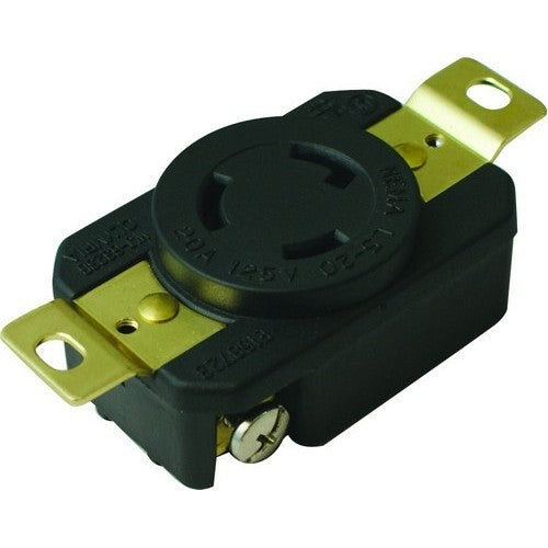 L6-30R TWIST LOCK WALL MOUNT RECEPTACLES - 2 POLE 3 WIRE 30A 250V