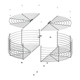 BANVIL 64" FAN MOUNT GUARD FOR 60" FAN INCLUDES HARDWARE & SAFETY CABLE - SPECIAL ORDER ONLY