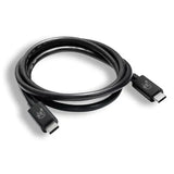 1M USB 4 GEN 3X2 C MALE TO C MALE 40GBPS 240W CABLE