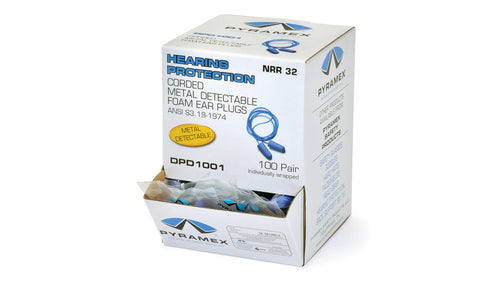 METAL DETECTABLE DISPOSABLE CORDED - BOX OF 100