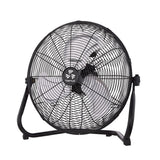 BANVIL 18" HIGH VELOCITY FLOOR FAN, 3 SPEED, PUSH BUTTON CONTROL, INCLUDES WALL MOUNTING BRACKET