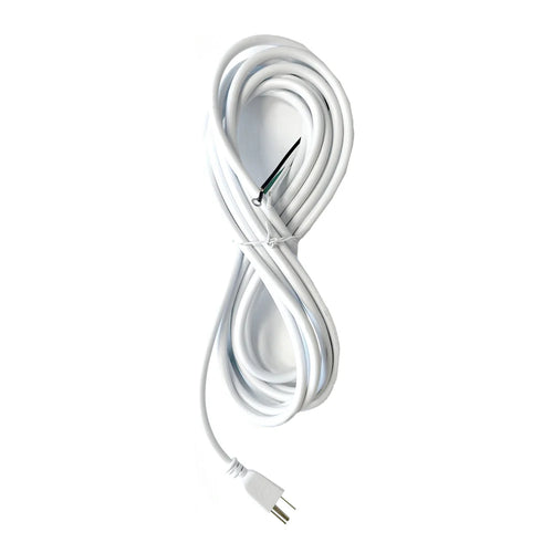 BANVIL 16' WHITE AC CORD AND PLUG FOR INDUSTRIAL FANS