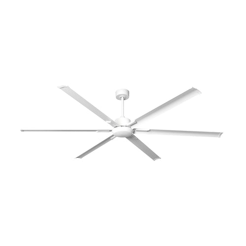 BANVIL STRATUS SERIES 72" DC WHITE 6 ALUMINUM BLADE FAN. LIGHT & LIGHT DELETE COVER & REMOTE INCLUDED (SHIPS IN 2 BOXES)