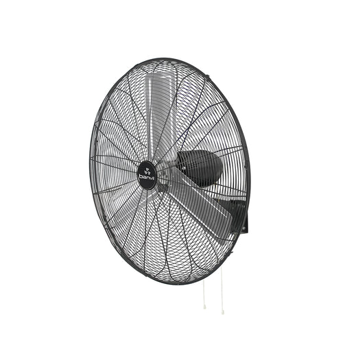 BANVIL FF SERIES 30" BLACK OSCILLATING WALL MOUNTED FAN, 3 SPEED, DUSTPROOF