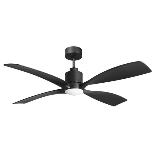 BANVIL NOVA SERIES 48" DC BLACK FAN, WITH 4 RESIN BLADES, LIGHT, LIGHT DELETE COVER & REMOTE INCLUDED WITH A 5 YEAR LIMTED WARRANTY