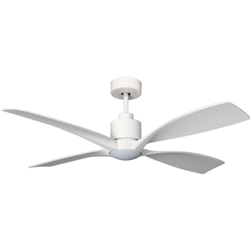 BANVIL NOVA SERIES 48" DC WHITE FAN, WITH 4 RESIN BLADES, LIGHT, LIGHT DELETE COVER & REMOTE INCLUDED WITH A 5 YEAR LIMITED WARRANTY