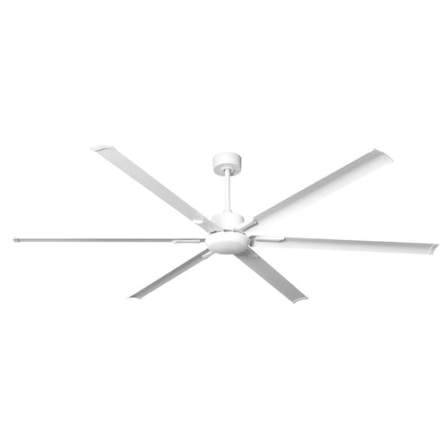 BANVIL STRATUS SERIES 96" DC WHITE 6 ALUMINUM BLADE FAN. LIGHT & LIGHT DELETE COVER & REMOTE INCLUDED (SHIPS IN 2 BOXES)