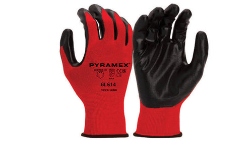 GL614 SERIES- NITRILE DIPPED GLOVES - 2XLARGE