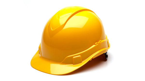 RIDGELINE® 4-POINT RATCHET CAP STYLE HARD HAT - YELLOW