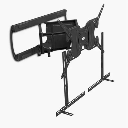 30"-90" LARGE TILT & SWING FLAT SCREEN TV WALL BRACKET WITH SOUND BAR MOUNTING KIT - AVF