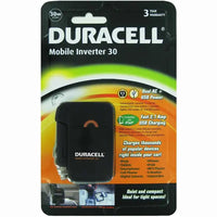 DURACELL MOBILE INVERTER - 30 WATTS - 2.1 AMP USB PORT