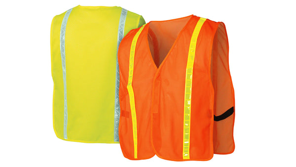 RV1 SERIES NON-RATED HI-VIS VEST ONE SIZE FITS MOST - LIME