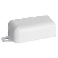 END CAP RACEWAY COVER FITTING- 1" X 1/2" - WHITE