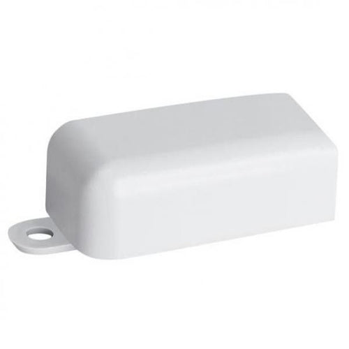 END CAP RACEWAY COVER FITTING- 1" X 1/2" - WHITE