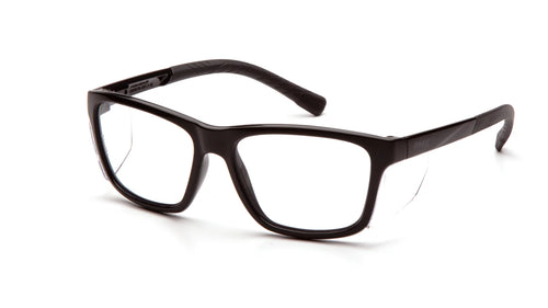 CONAIRE™ BLACK FULL FRAME SAFETY GLASSES - CLEAR
