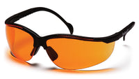 VENTURE II® HALF FRAME SAFETY GLASSES - BLACK/ORANGE NO ANTI-FOG