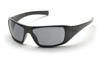 GOLIATH® FULL FRAME SAFETY GLASSES - BLACK FRAME/CLEAR NO ANTI-FOG LENS