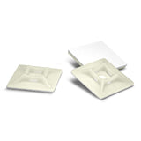 SYNCONNECT SELF-ADHESIVE CABLE TIE MOUNT – WHITE – 100 PCS