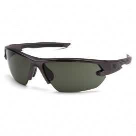 VENTURE GEAR TACTICAL SEMTEX 2.0™ SAFETY GLASSES - GUN METAL FRAME, FOREST GRAY LENS