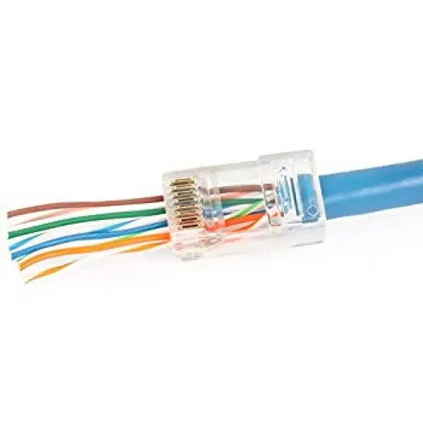 PASS THROUGH CAT6 RJ45 CONNECTORS 10 PACK