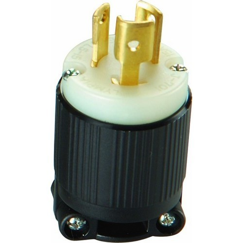 MORRIS MALE 15A 120V 2 POLE 3 WIRE TWIST LOCK CORD END CONNECTOR