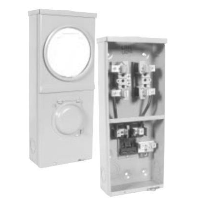 HYDEL JA400RW METER SOCKET WITHOUT BREAKER 100 A, 4 JAWS 120/240 V