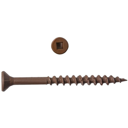  8 x 1 3/4 DECK SCREW BROWN BOX OF 5000-FASTENERS & FITTINGS INC.-FASTENERS & FITTINGS INC-Default-Covalin Electrical Supply 