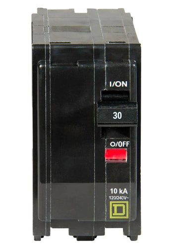 SQUARE D MINI CIRCUIT BREAKER 30A 2 POLE PLUG IN MOUNT QO230 TYPE QO