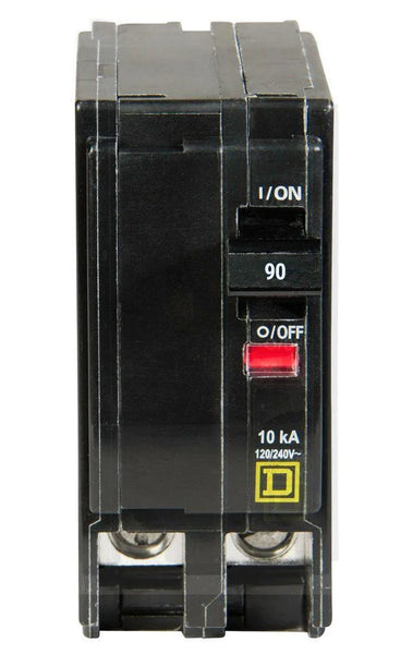 SQUARE D MINI CIRCUIT BREAKER 90A 2 POLE PLUG IN MOUNT QO290 TYPE QO
