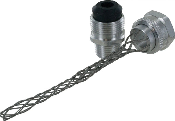 1" ALUMINUM WIRE MESH NPT CORD GRIP .750 -1.040