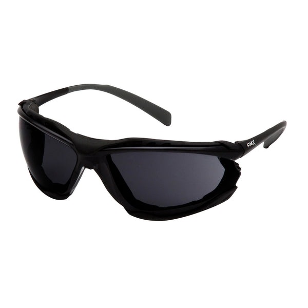 PROXIMITY® FOAM PADDED SEALED SAFETY GLASSES - GRAY/H2X ANTI-FOG
