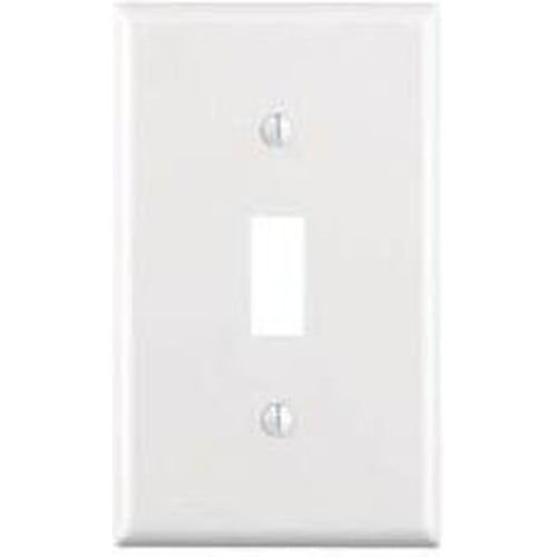VISTA SINGLE GANG TOGGLE SWITCH PLATE - WHITE-VISTA-VISTA-Default-Covalin Electrical Supply