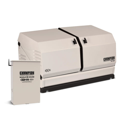 CHAMPION 14-KW AXIS HOME STANDBY GENERATOR WITH A AUTOMATIC 100-AMP WHOLE HOUSE SWITCH