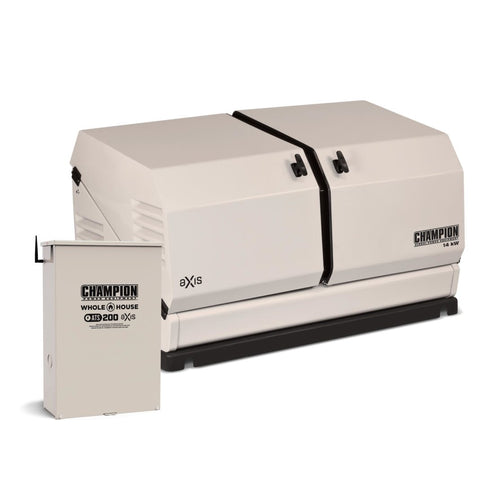 CHAMPION 14-KW AXIS HOME STANDBY GENERATOR WITH A AUTOMATIC 200-AMP WHOLE HOUSE SWITCH