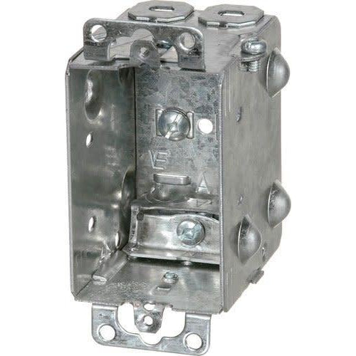 1104-LA GANGABLE DEVICE BOX 2-1/2'' DEEP-ORTECH-CROWN DISTRIBUTION-Default-Covalin Electrical Supply