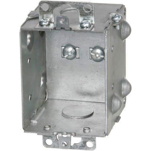 1204-1-HV - 347V 2 ½ DEEP GANGABLE BOX W/MOUNTING EARS & KNOCKOUTS-VISTA-VISTA-Default-Covalin Electrical Supply
