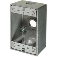 WEATHERPROOF METAL FS BOX - 3 X 1/2'' HOLES - GREY-VISTA-VISTA-Default-Covalin Electrical Supply