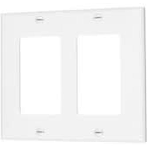  VISTA 2-GANG DECORATIVE PLATE - WHITE-VISTA-VISTA-Default-Covalin Electrical Supply 