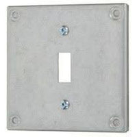 8361 - 4'' SQUARE COVER - SINGLE SWITCH - RAISED 3/8''-VISTA-VISTA-Default-Covalin Electrical Supply