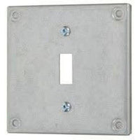 8361 - 4'' SQUARE COVER - SINGLE SWITCH - RAISED 3/8''-VISTA-VISTA-Default-Covalin Electrical Supply